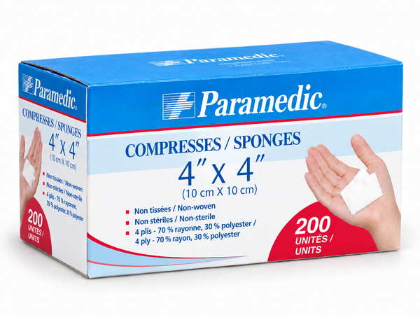 Compresses non stériles 10 X 10 cm