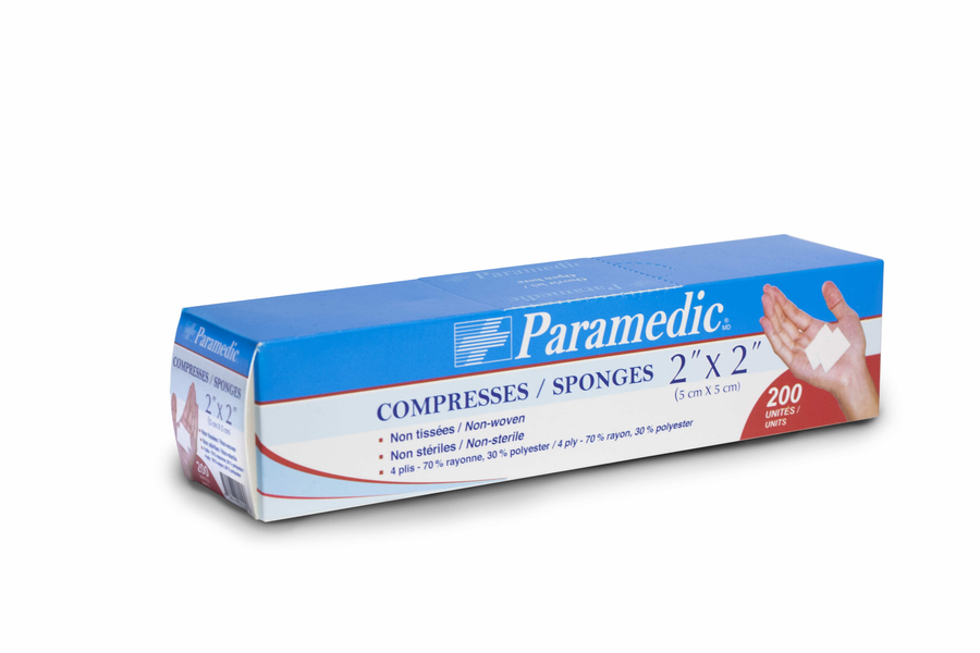 Non-sterile compresses 2''X2'' (200u)