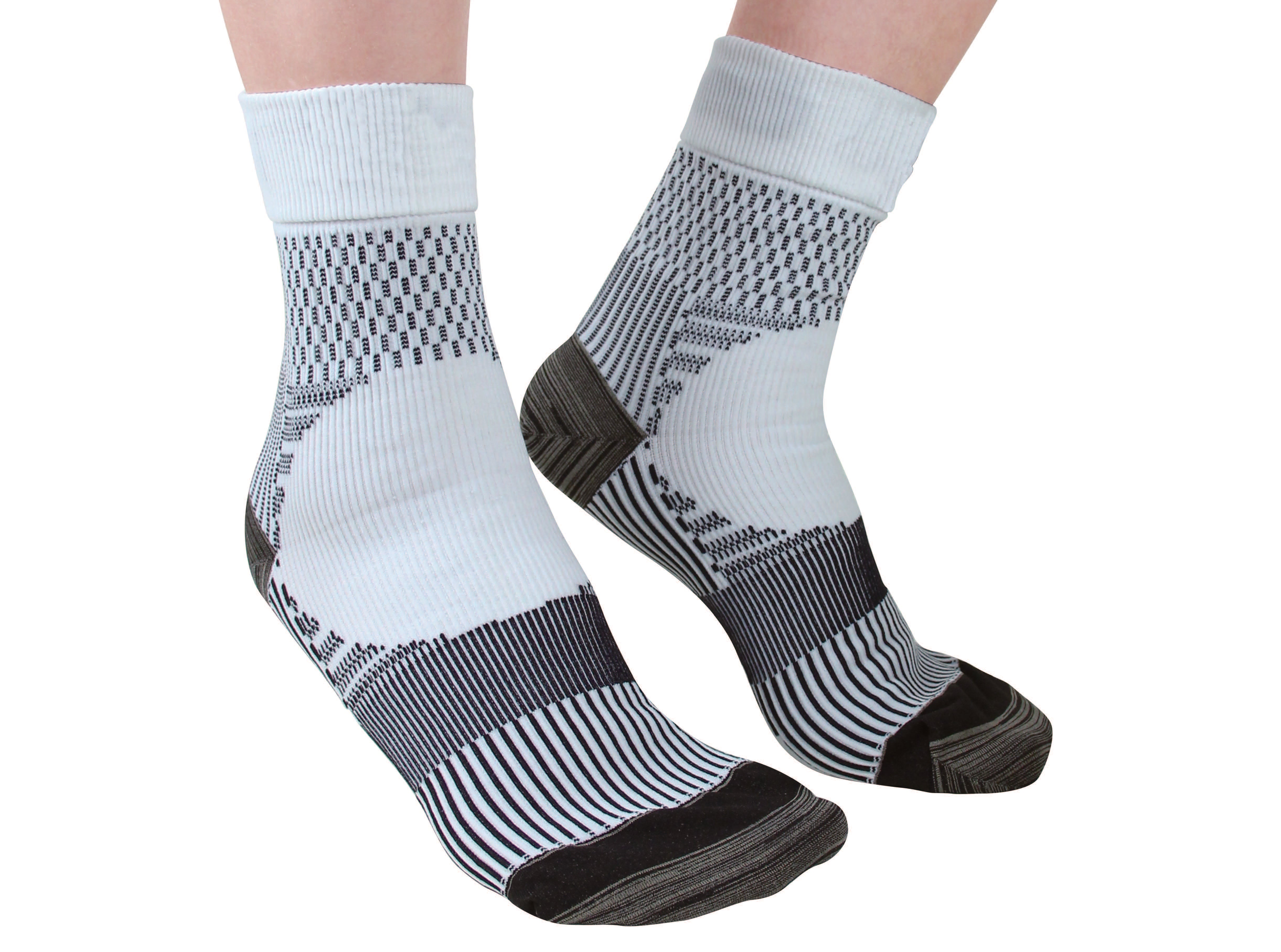 SHORT COMPRESSION SOCKS WHITE – Paramedic Canada