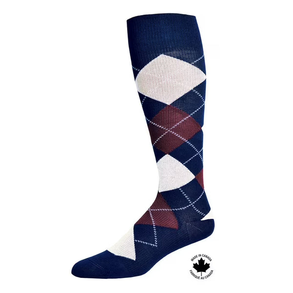 PARAMEDIC 15–20 mmHg MEN’S FASHION COMPRESSION SOCKS – ARGYLE – 1 PAIR
