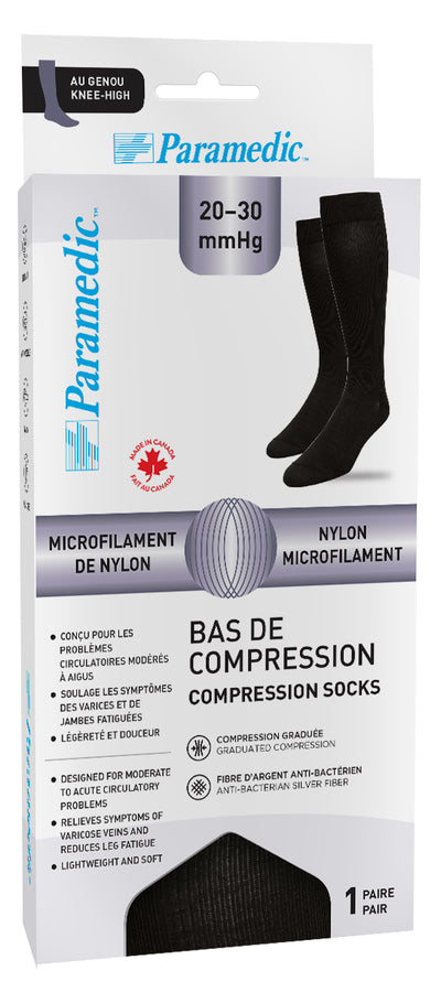 Chaussettes de compression montantes jusqu'aux genoux