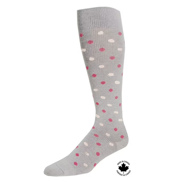 PARAMEDIC 15–20 mmHg WOMEN’S FASHION COMPRESSION SOCKS – POLKA DOTS – 1 PAIR