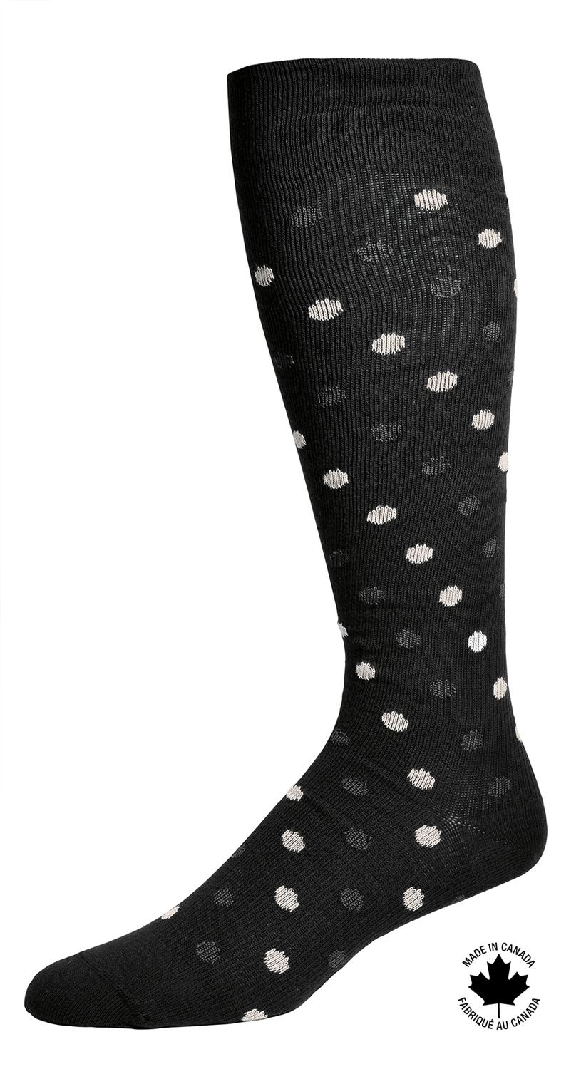 CHAUSSETTES DE COMPRESSION MODE 15-20mmHg HOMMES À POIS (1 PAIRE)
