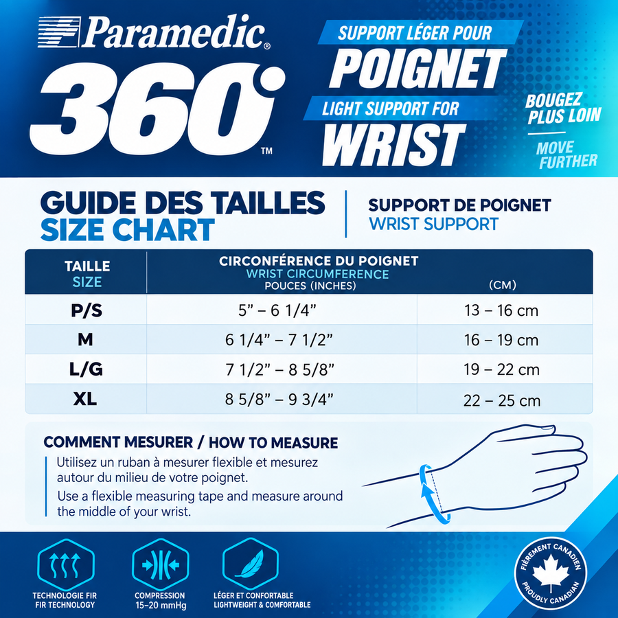 SUPPORT DE COMPRESSION FIR - POIGNET