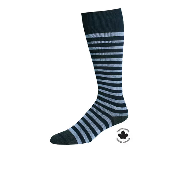 PARAMEDIC 15–20 mmHg MEN’S FASHION COMPRESSION SOCKS – STRIPES – 1 PAIR