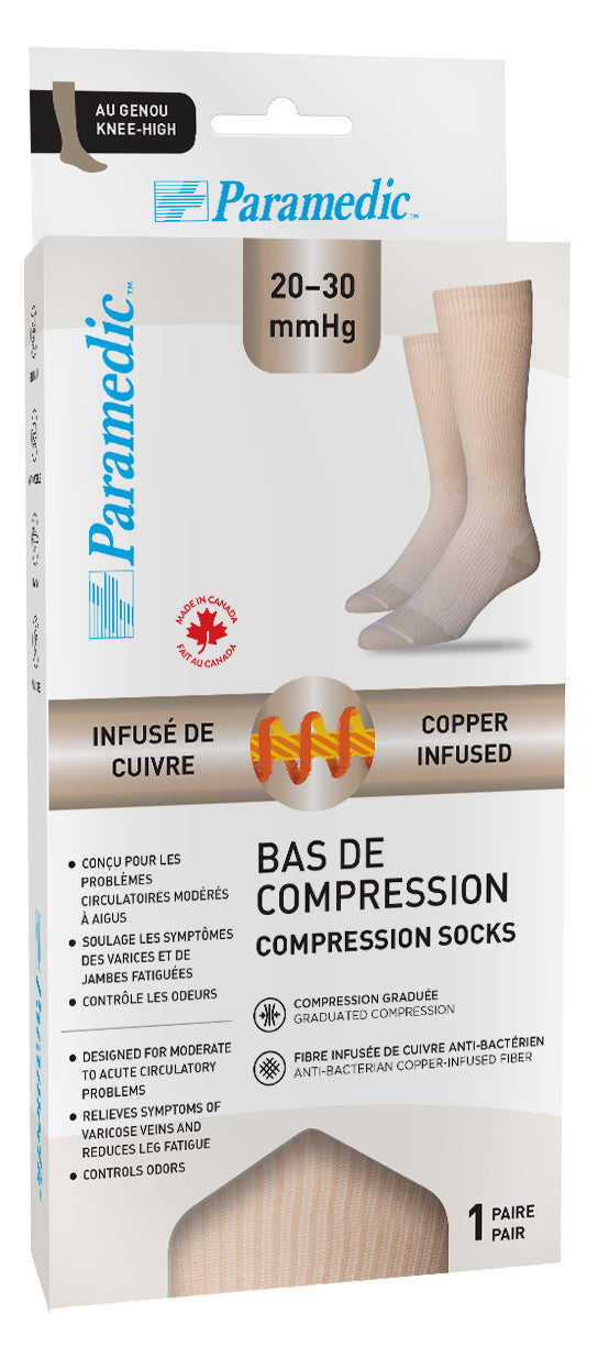 Copper compression socks 20-30mmHg