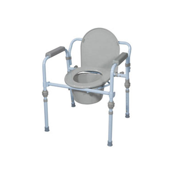 Chaise d'aisances pliante en acier