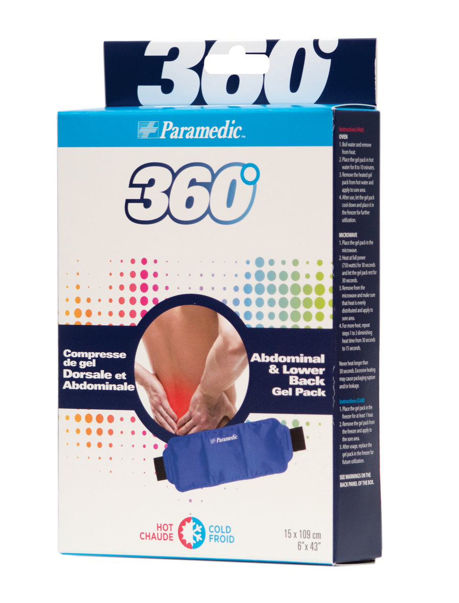 Compresse de gel chaud-froid pour l'abdomen et le bas du dos