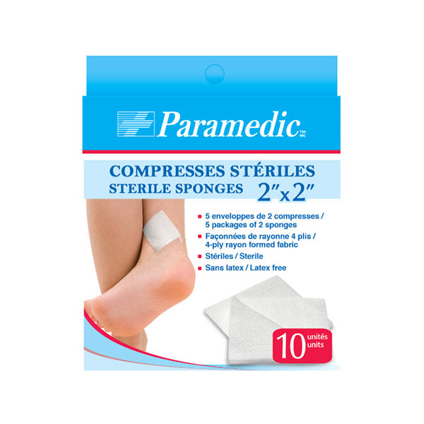 Sterile compresses 2" X 2"
