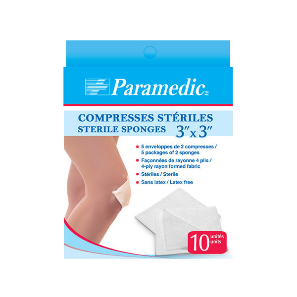 Sterile compresses 3" X 3"