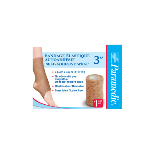 Bandage auto-adhésif élastique 3''