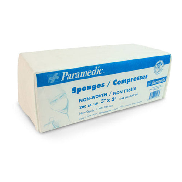 Compresses non stériles 3" X 3"