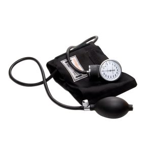 Sphygmomanometre with stethoscope