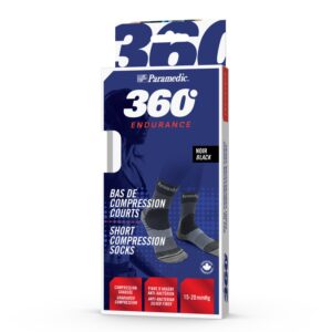 SHORT COMPRESSION SOCKS BLACK