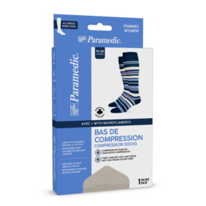 FASHION COMPRESSION SOCKS 15-20mmHg WOMEN STRIPES IRREG REG